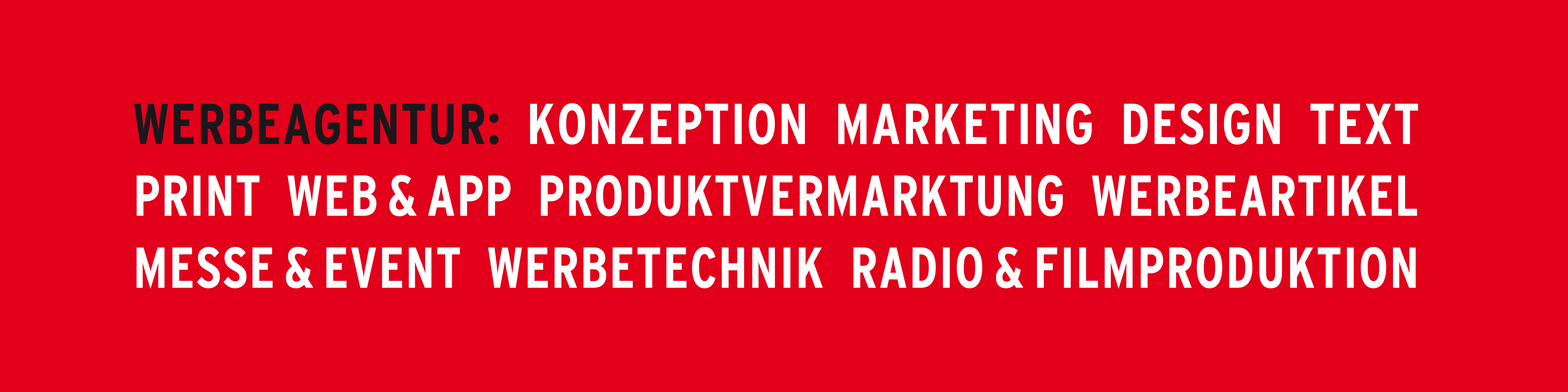 Markenleben Werbeagentur Ingolstadt: Konzeption, Marketing, Design, Text, Print, Web & App, Produktvermarktung, Werbeartikel, Messe & Event, Werbetechnik, Radio & Filmproduktion